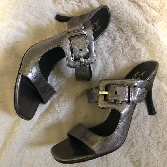 Donald J Pliner Nelia Metalic Buckle Heels